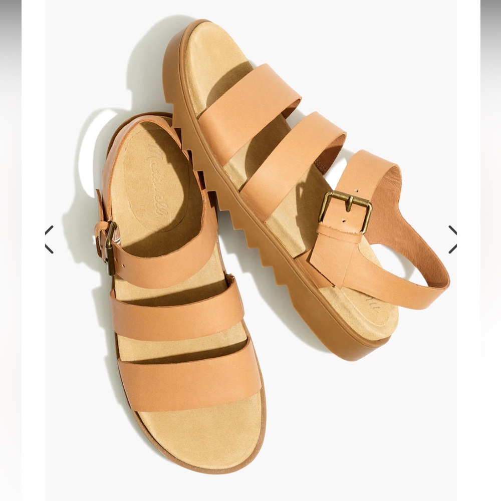Madewell The Addie Sandal in Desert Camel
